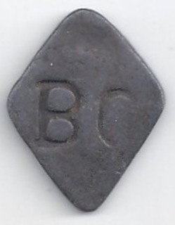 B C (Ballycastle) Communion Token #2