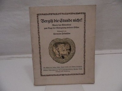 Josephson, Hermann : Vergiß die Stunde nicht!