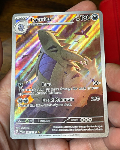 Tyranitar 222/193 Paldea Evolved Illustration Rare Holo Full Art Pokemon