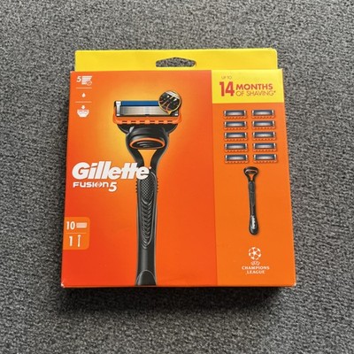 Gillette Fusion 5 Handle Plus 10 x Patronen Rasierklingen 