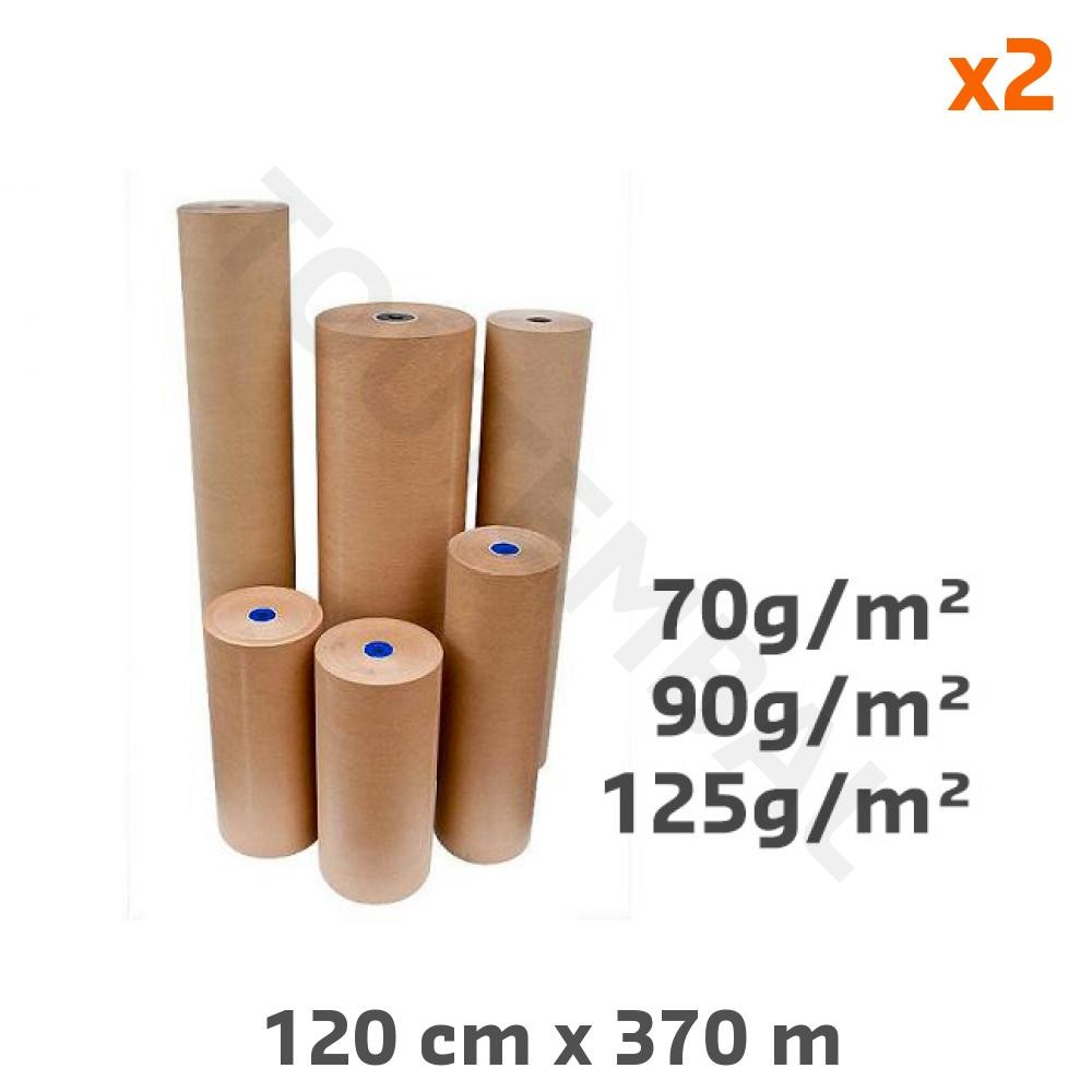 Papier kraft naturel 120cm x 370m parfait pour masquage peinture et colis