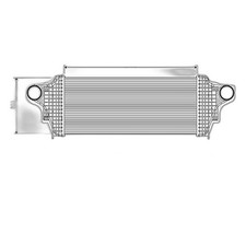 Ladeluftkühler Aluminium 233 mm - 500 mm VALEO für u.a. MERCEDES-BENZ M-KLASSE
