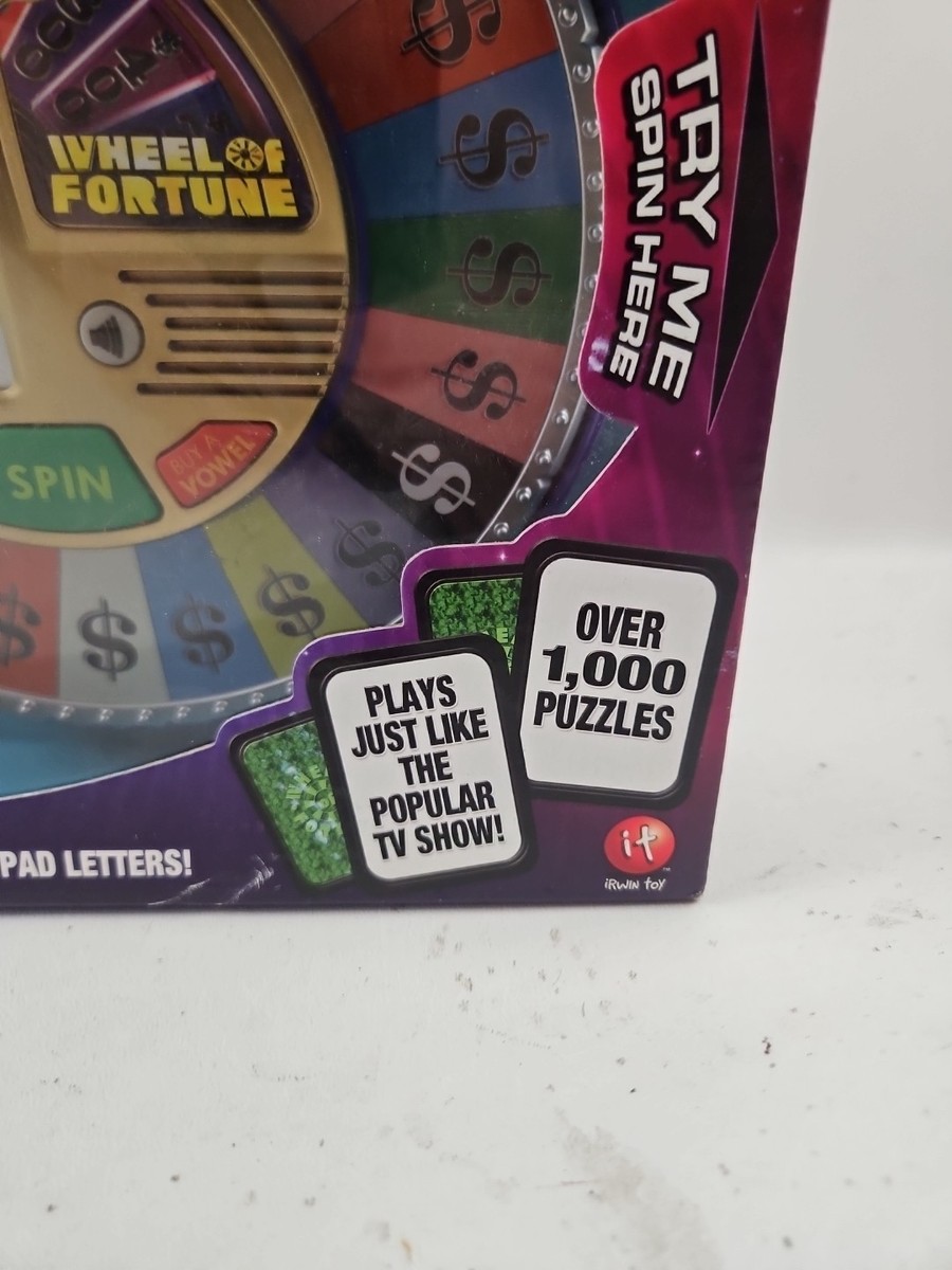 Wheel of Fortune Electronic Game Deluxe Edition 1000 Puzzles TV