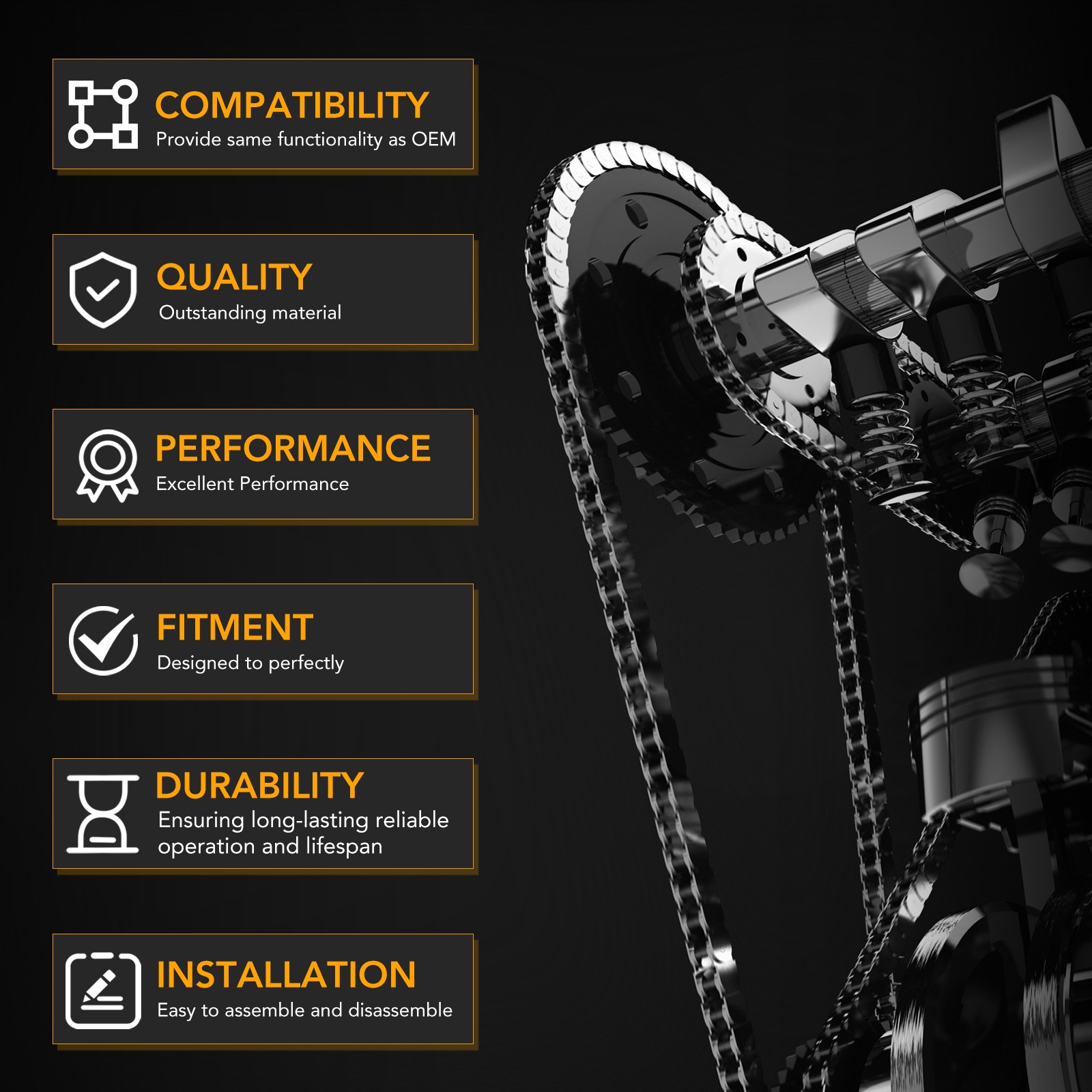 Engine Timing Chain kit & Oil Pump for BMW X1 X3 X4 X5 Z4 2012-2016 2.0L