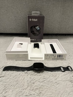 Fitbit Versa 3 Smartwatch schwarz - Defekt, zur Verfügung als Ersatzteil