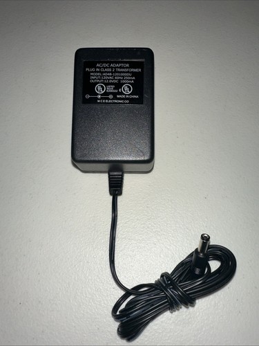 AC/DC Adapter Plug In Class 2 Trafo Model: AD48-1201000DU Output:12.0VDC