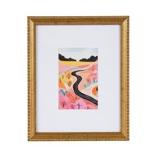 Decorative Gold Beaded Tabletop Picture Frame 8x10 Opening for 4x6 Photo with