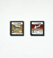 Apollo Justice: Ace Attorney & Justice For All Nintendo DS Game Lot 2 Cartridges