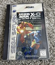 Iron Man / XO Manowar in Heavy Metal Sega Saturn Game , CIB, Excellent Condition