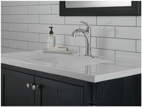 Delta 532-MPU-DST Woodhurst 1.2 GPM 1 Hole Bathroom Faucet - Chrome - Bild 6 von 12