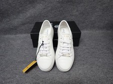 NEW Valentino Dalia Embossed Italian Leather Sneakers White Women's 6.5 SS86