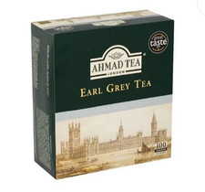 FRESH Ahmad Aromatic Earl Grey Tea, 100 teabags 200 Gram 