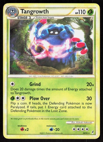 Tangrowth 34/95 Rare Call of Legends Pokemon EN Near Mint