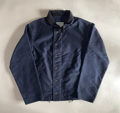 RRL Double RL Corduroy Collar N-1 Deck Jacket Navy Ralph Lauren