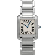 CARTIER Tank Francaise Sm W51008Q3 Silver Ladies Used Watch #534920