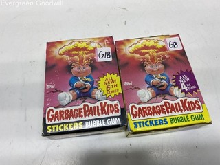Vintage 1986 Topps Garbage Pail Kids Wax Boxes