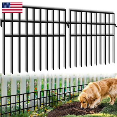 Kyate 45.33Ftl X 13Inh Animal Barrier Fence No Dig 32 Panels Rabbit Fences For
