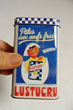Ancienne Boite metal vide LUSTUCRU  vintage Antiquité Publicitaire super état