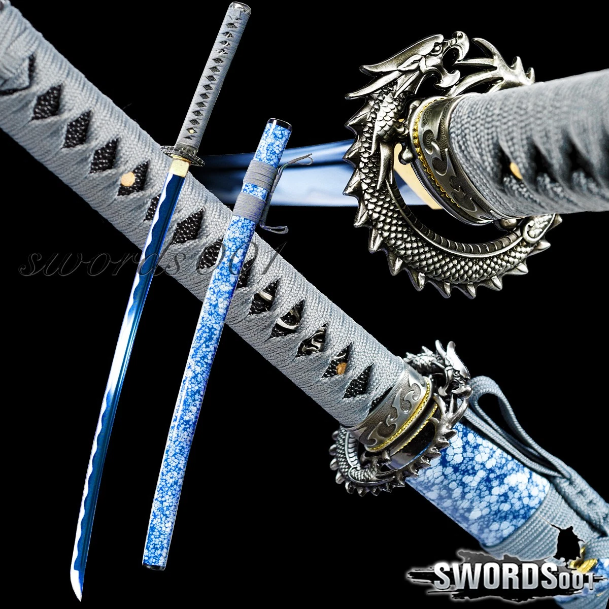 武士蓝色完整收藏日本刀剑、军刀| eBay
