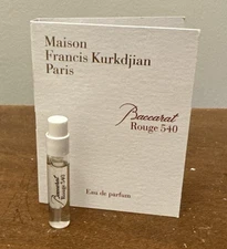 Maison Francis Kurkdjian Baccarat Rouge 540 Eau De Parfum 2ml Card NEW!!