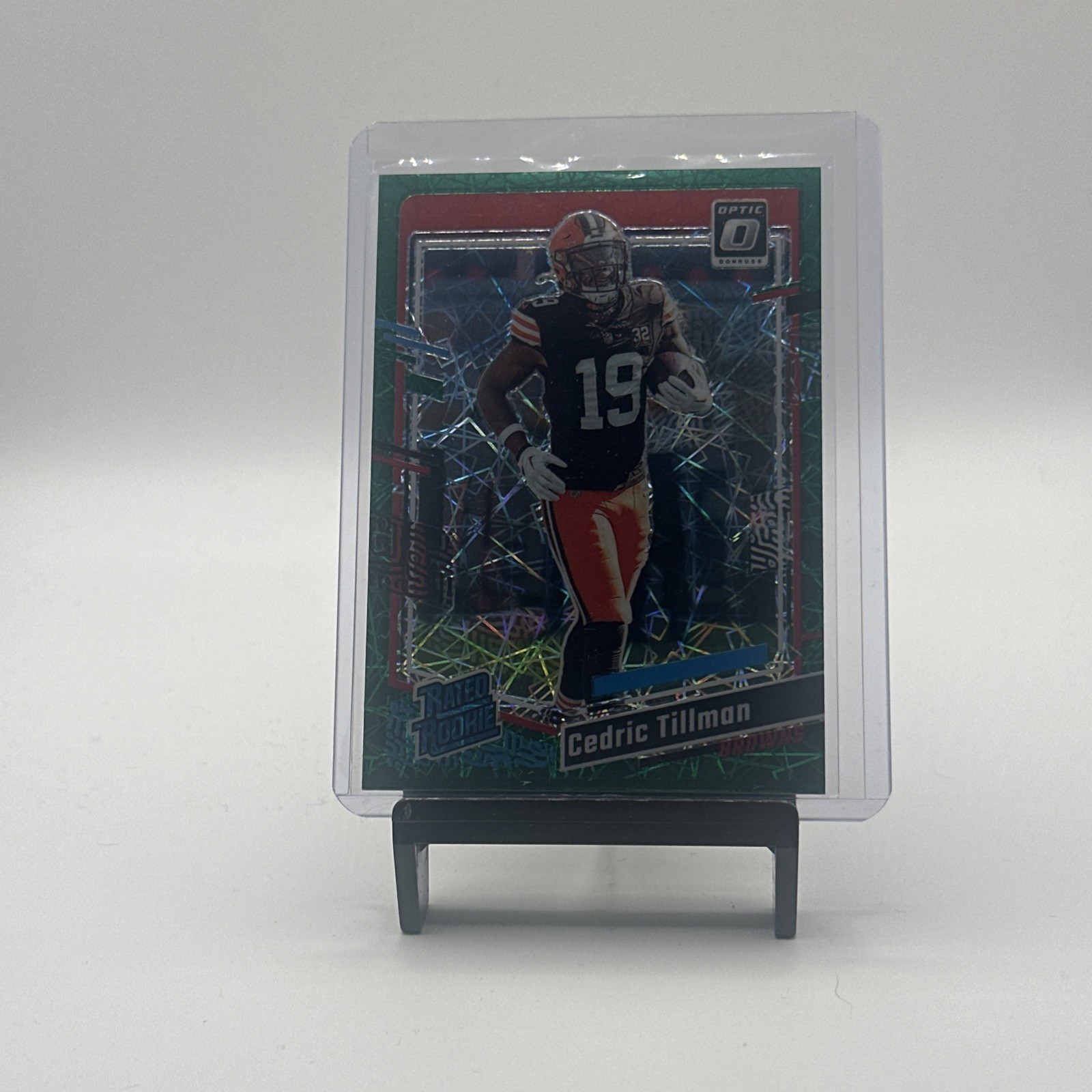 2023 Panini Donruss Optic - Rated Rookie Cedric Tillman #224 Green Velocity