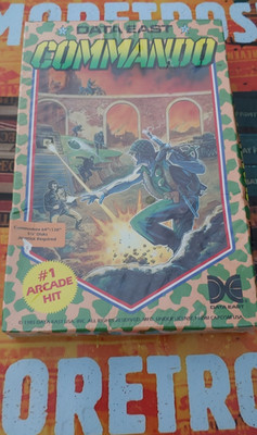 Commando (Data East 1986) Commodore 64 (Disk, Manual, Box) works 8-bit NEW NEU