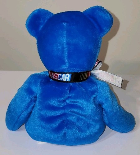Ty Beanie Baby - RACER the NASCAR Bear (Blue)(8.5 Inch) Plush Stuffed Animal Toy - Picture 4 of 7