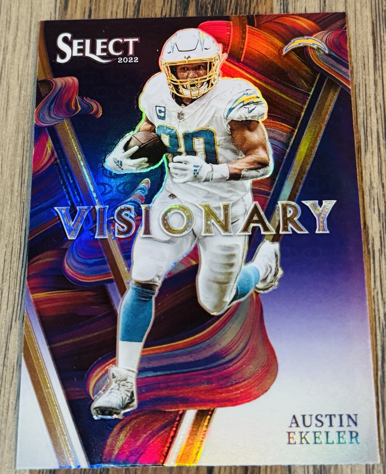 2022 Panini Select Visionary Austin Ekeler #VIS-10 SSP Case Hit L.A. Chargers