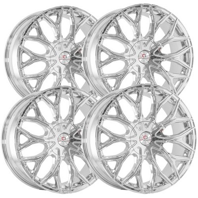 (Set of 4) Cavallo CLV-37 20x8.5 5x112/5x4.5'' +35mm Nano Chrome Wheels Rims