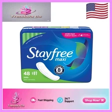 Reliable Super Long Wingless Pads – 48 Count, Quick Absorbency & Odor Control