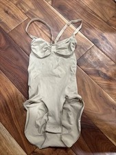 Skims L Seamless Sculpt Brief Bodysuit Light Sand Snap Gusset Firm Control