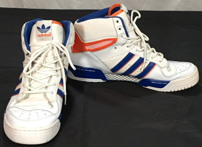 #ad Adidas Originals Top Ten Hi Men’s 11 White Blue Orange Leather 546170 2008 $44.00