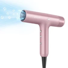 Hair Dryer with Diffuser for Women, 1300W Ionic Blow Dryer with LCD Display, ...