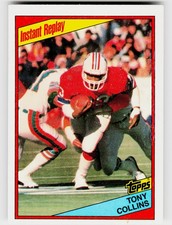 Tony Collins, 1984 Topps, #134, New England Patriots,