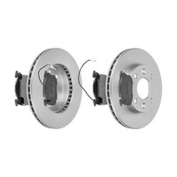 f.becker Bremsscheiben Ø238MM + BremsbelÄGe Vorne FÜR Renault 19 I II 21 Clio 9