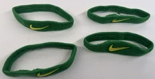OREGON DUCKS FOOTBALL NIKE PE BICEP BANDS SET OF FOUR APPLE GREEN YELLOW SWOOSH