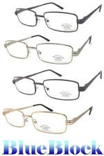 Pro Computer Anti Reflective Metal Frame UV Protect Sun Reader Reading Glasses