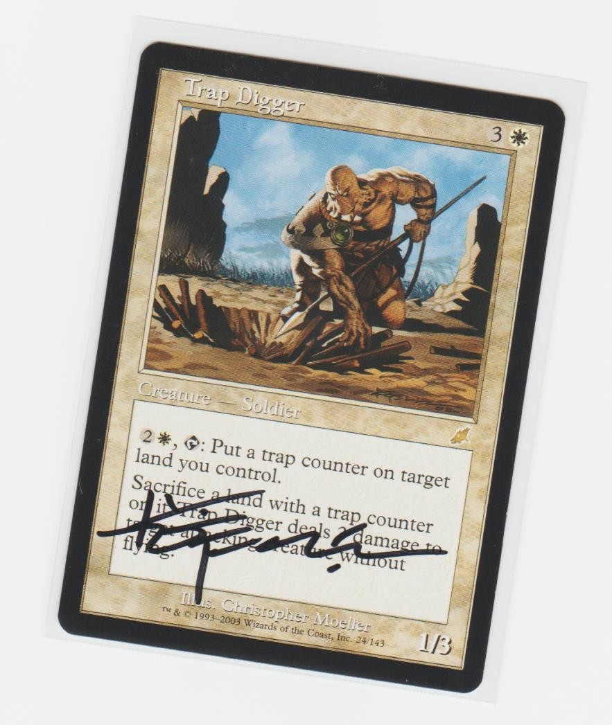 Magic the Gathering ~ Trap Digger ~ M/NM ~ Scourge ~ Signed by Artist