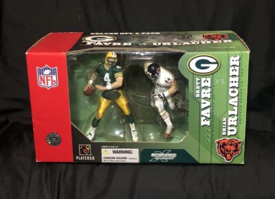 McFarlane Deluxe NFL 2-Pack Brett Favre (Packers) vs.Brian