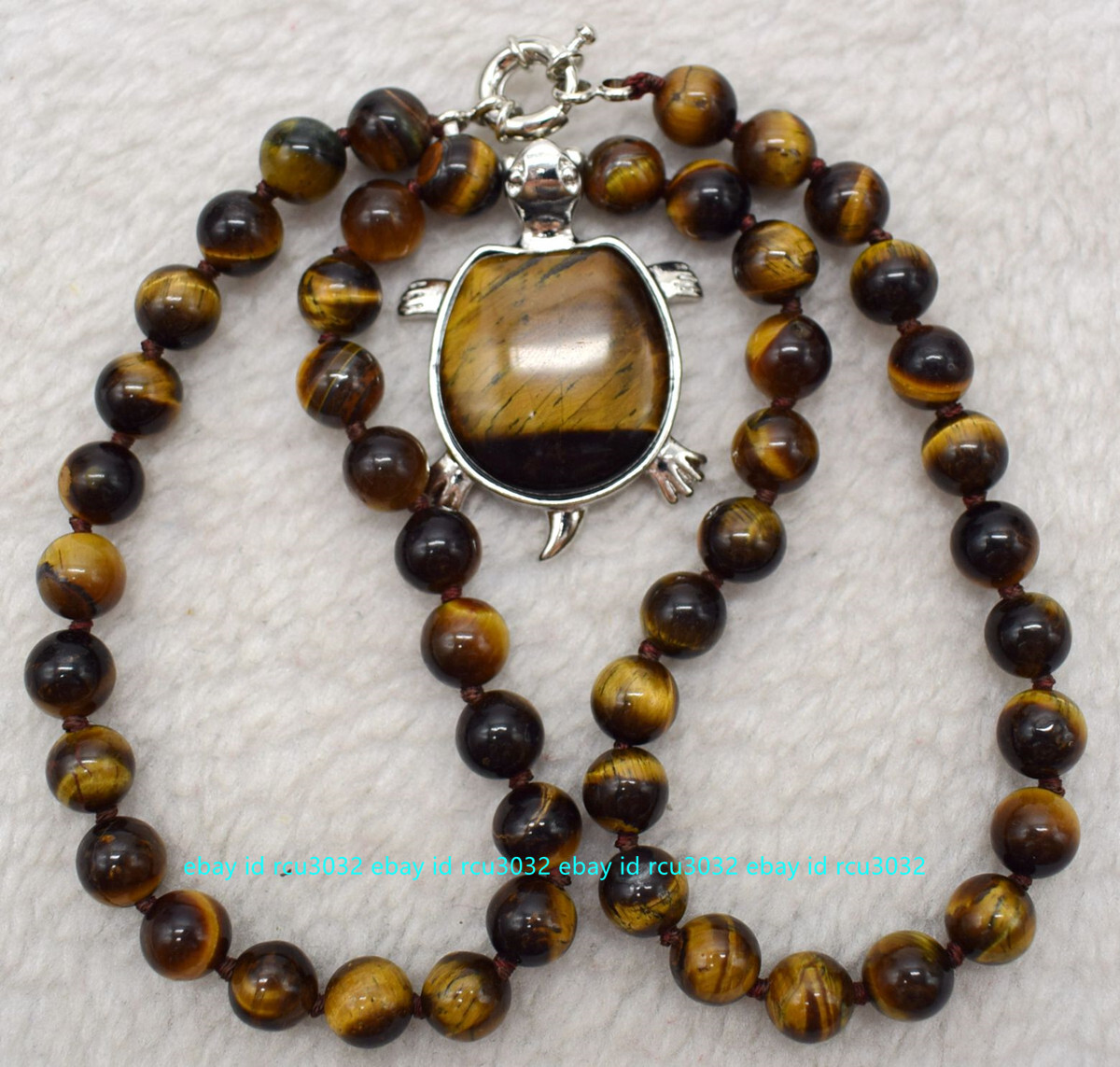 Gemstone Natural Fine Pendants 12 - 18 In Necklace Natural 8/10/12/14mm Yellow Tiger's Eye Gemstone Beads Necklace 36 Tiger's Eye Yellow Natural Fashion Necklaces & Pendants - Foto 6