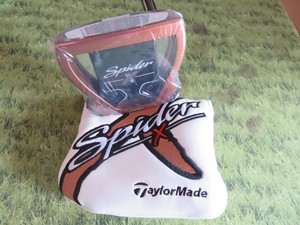 NEW * TaylorMade SPIDER X COPPER / WHITE SINGLE BEND 35 ...