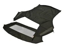 Fits: Ford Mustang 94-04 Soft Top & Defroster glass Haartz Black Sailcloth