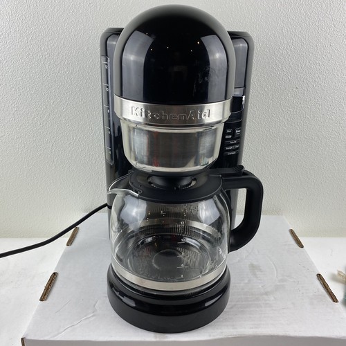 KitchenAid Retro Coffee Maker KCM1240B One Touch Programmable Black Onyx Tested - Picture 1 of 9