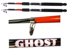 kit 2 canne ghost 2.10m tutta pesca mare lago fiume galleggiante fondo trota