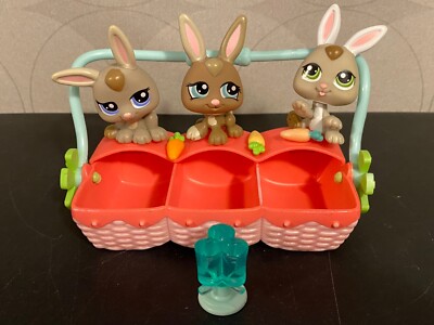 Authentic Littlest Pet Shop #1332 #1333 #1334 Baby rabbit bunny