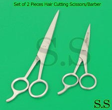 Set of 2 Pieces 6.5" 7.5" Hair Cutting Scissors/Barber Shears - ICE Tempered