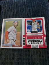 Bryce Harper Contenders Baseball Winning Tickets, Topps T-92 Parallels...