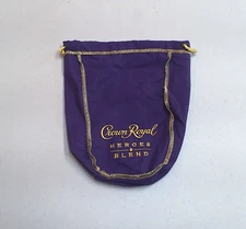 Crown Royal Limited Edition Heroes Blend Purple 750ml Drawstring Bottle Bag