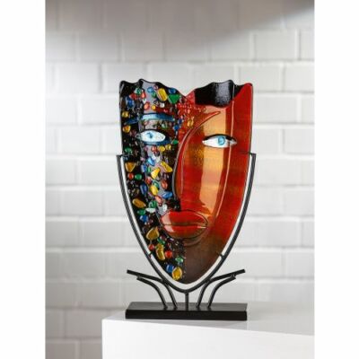 Casablanca Design Glasart Dekovase Face ''Visage'' 39929 TOP Modern-ART