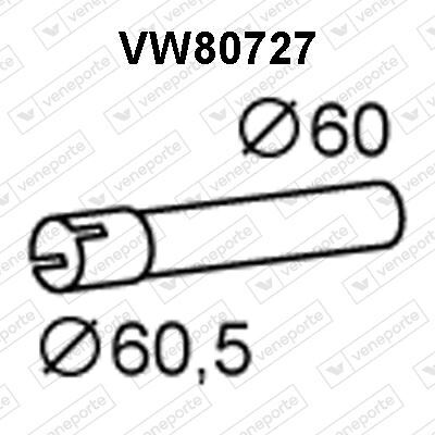 Tuyau d'échappement en acier renforcé anti-vibration pour VW Transporter T5 2.0